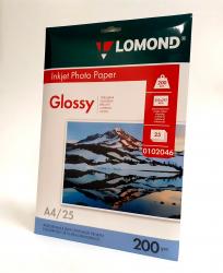 Фотопапір Lomond Glossy 21x29.7 (А4) 200  25л.