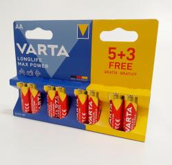 Батарейка Varta LR 6 Max Tech (4706)/AA 8bl
